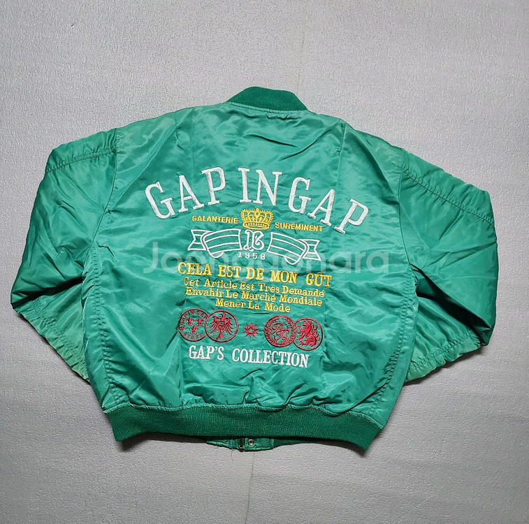 90s 갭 컬렉션 MA-1 그린 봄버 항공자켓--3