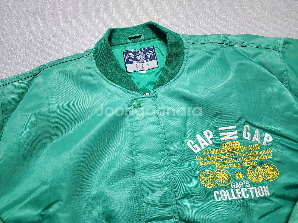 90s 갭 컬렉션 MA-1 그린 봄버 항공자켓--1