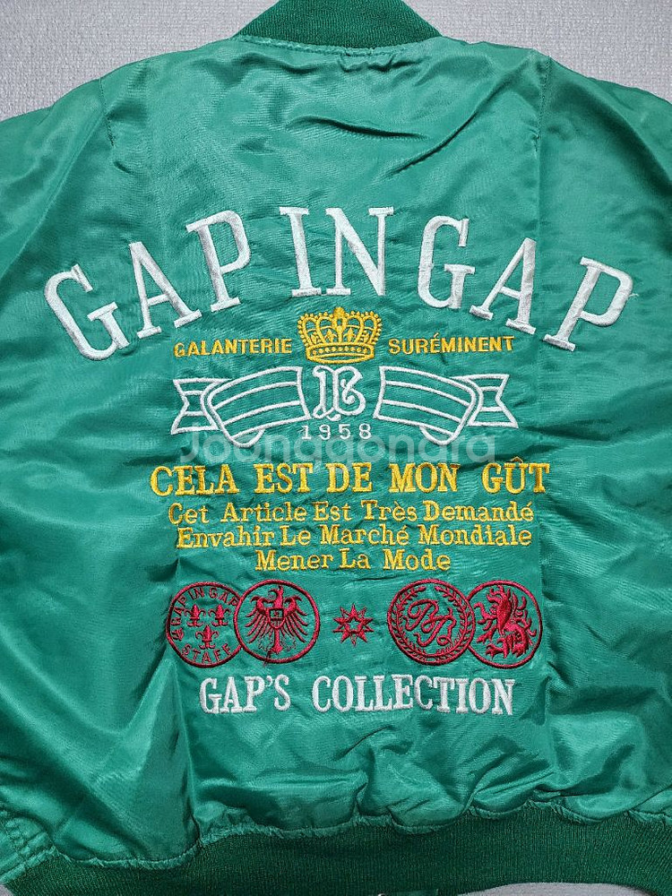 90s 갭 컬렉션 MA-1 그린 봄버 항공자켓--4