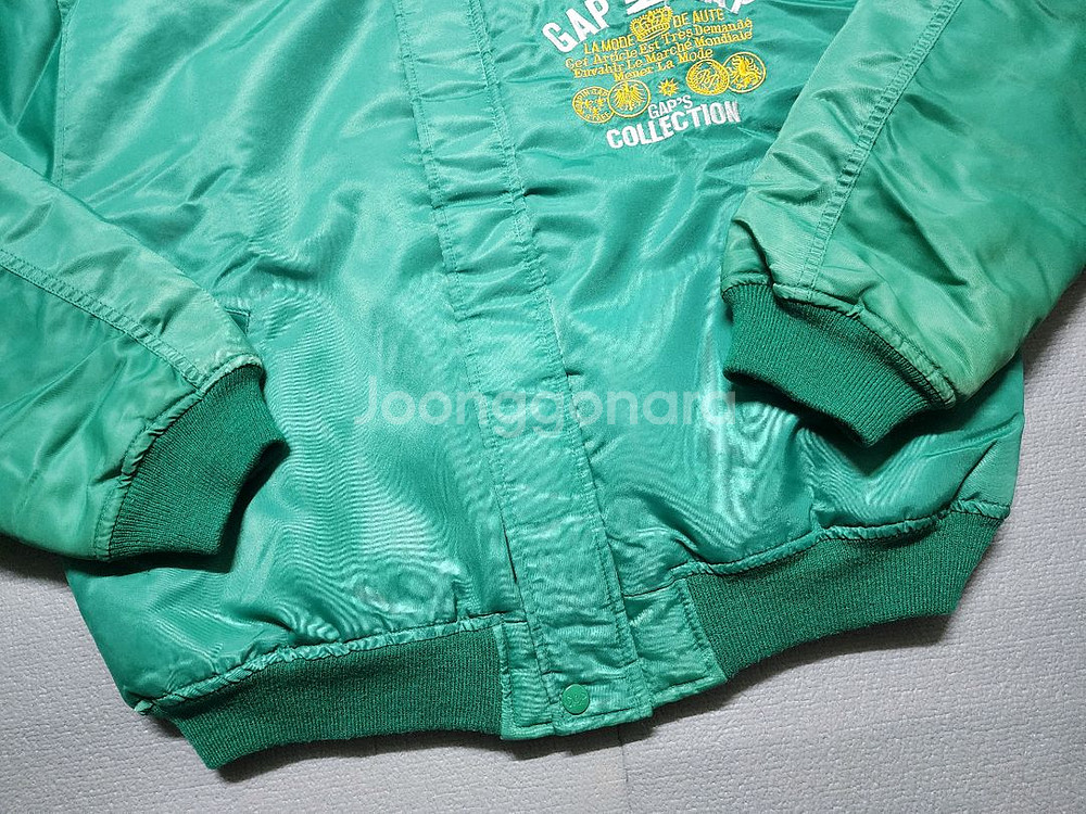 90s 갭 컬렉션 MA-1 그린 봄버 항공자켓--2