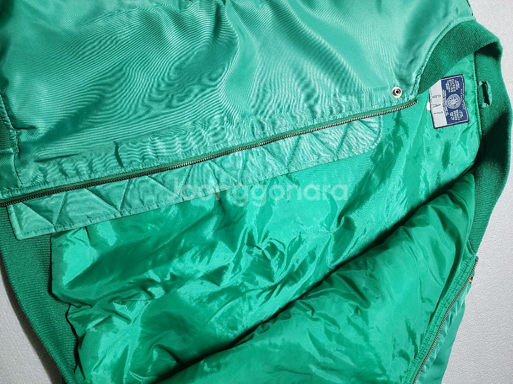 90s 갭 컬렉션 MA-1 그린 봄버 항공자켓--6