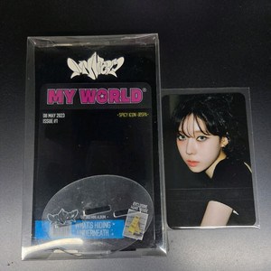 에스파 스파이시 마이월드 MY WORLD 포토카드 아크릴스탠드 윈터 개봉