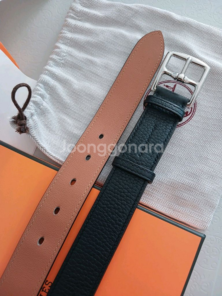 에르메스 남성벨트 95 사이즈--7