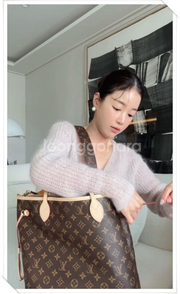 루이비통 네버풀 반둘리에 인사이드 아웃 mm사이즈--2