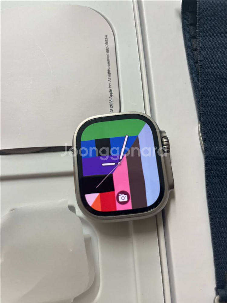 애플워치 울트라1 실버 SSS급 풀구성--1