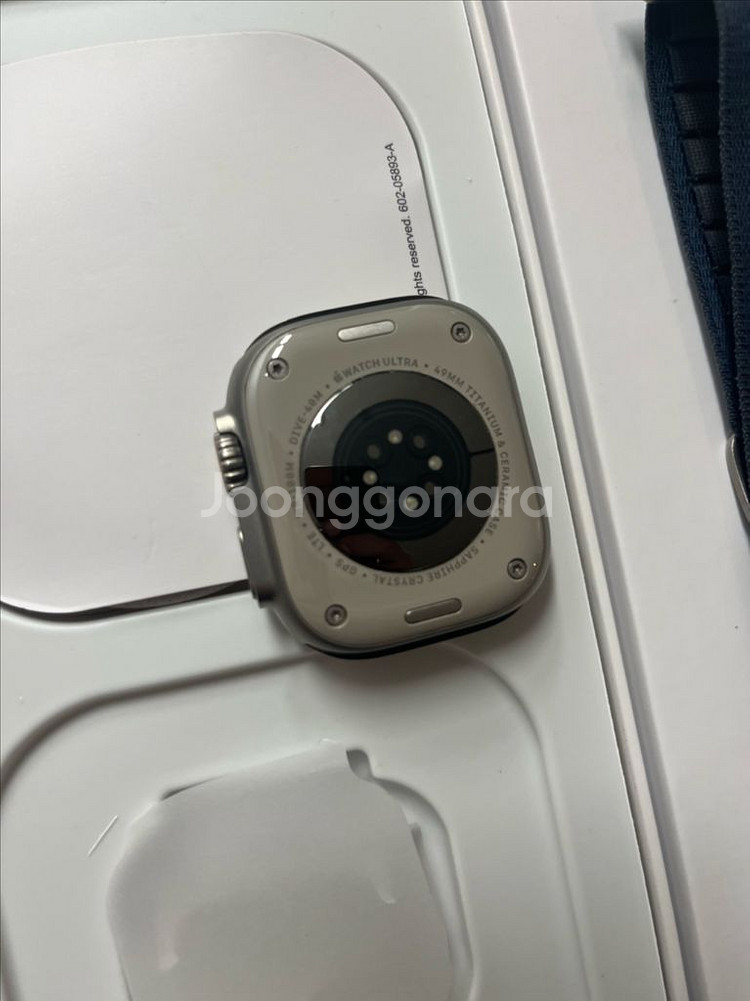 애플워치 울트라1 실버 SSS급 풀구성--2