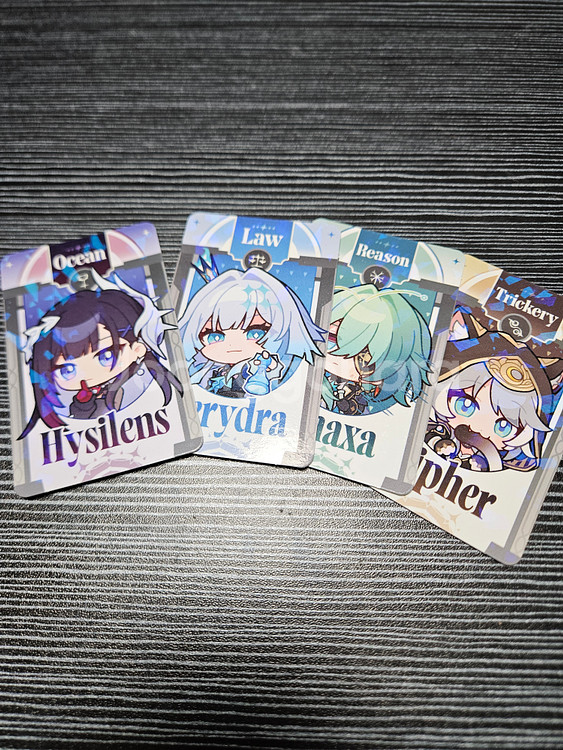 붕괴 스타레일 호요랜드2025 부스 포토카드 4종 아낙사 사이퍼 히실렌스--0