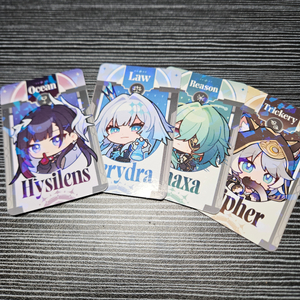 붕괴 스타레일 호요랜드2025 부스 포토카드 4종 아낙사 사이퍼 히실렌스