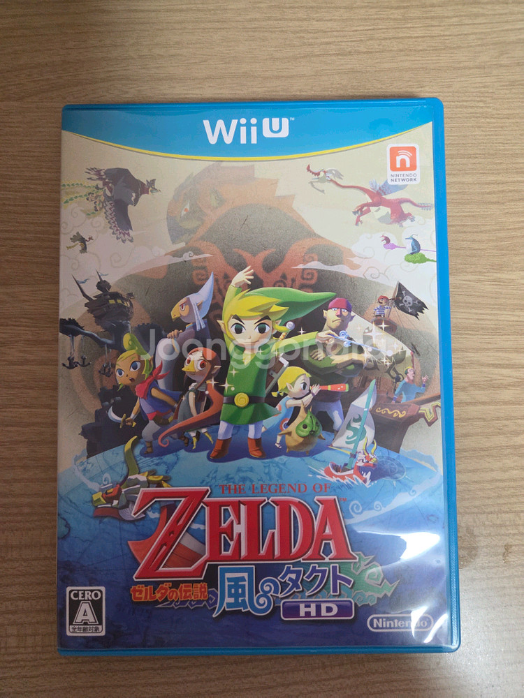 젤다의 전설 바람의 택트 바람의 지휘봉 HD 닌텐도 Wii U cd판매합니다--0