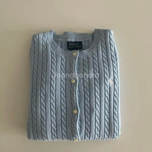 폴로케이블니트가디건