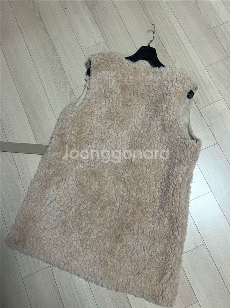 리얼 양모100% 무스탕 조끼 베스트 벨트 퍼 자켓 뽀글이 양털 램스울--1