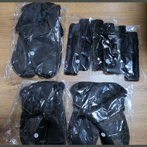 크록스 밍크 내피/뒷밴드 3쌍 블랙 [265/215 2개]