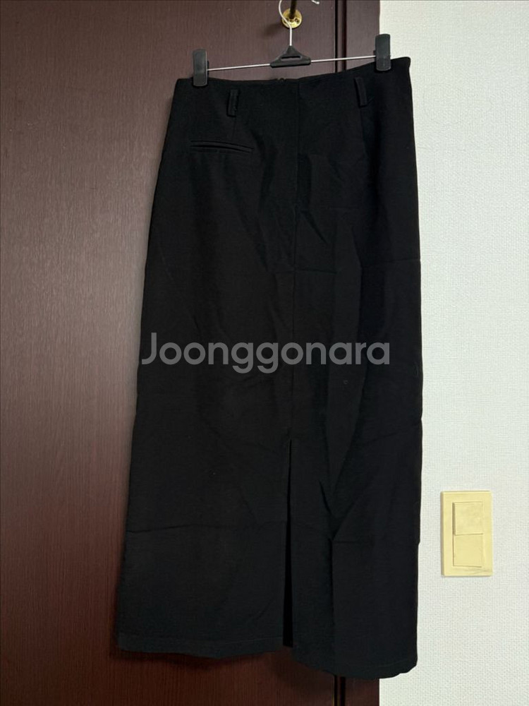 앞트임 롱 스커트 (S)--0