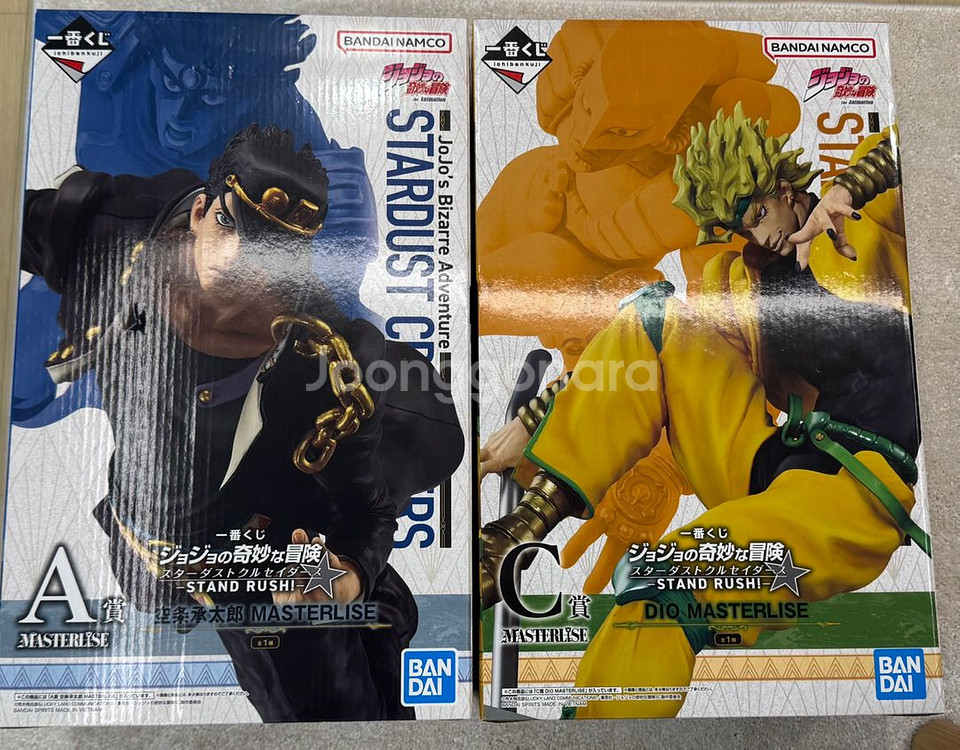 (일괄)죠죠 제일복권 A상 쿠죠 죠타로&C상 디오피규어--0