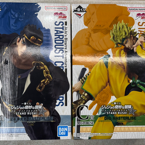 (일괄)죠죠 제일복권 A상 쿠죠 죠타로&C상 디오피규어