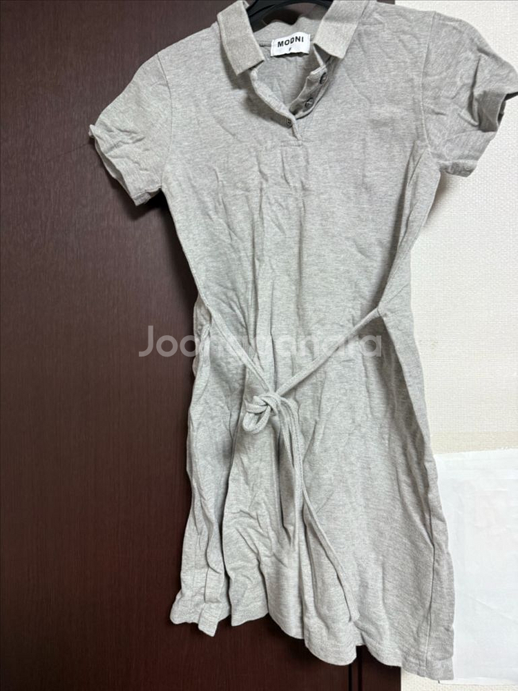 카라넥 반팔 원피스--0