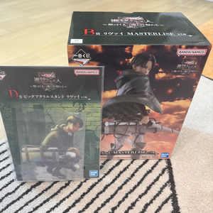 (일괄)진격의거인 제일복권 B상 리바이 피규어&D상