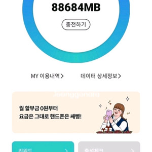 KT데이터 2기가 2900원