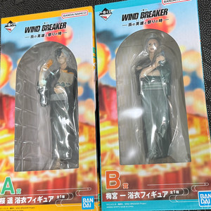 (일괄)윈브레 제일복권 A상 사쿠라&B상 우메미야피규어