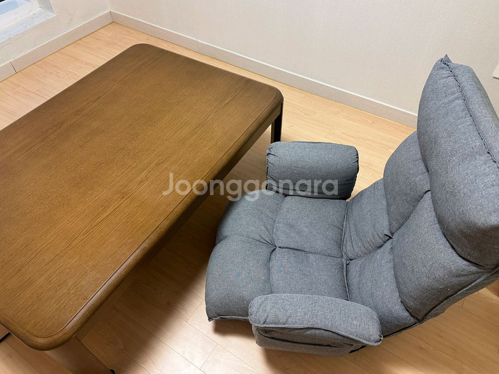 한샘 휴 1인용 좌식 리클라이너 안락의자--0