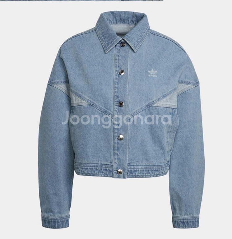 아디다스 오리지널 데님 크롭 자켓 XS--0