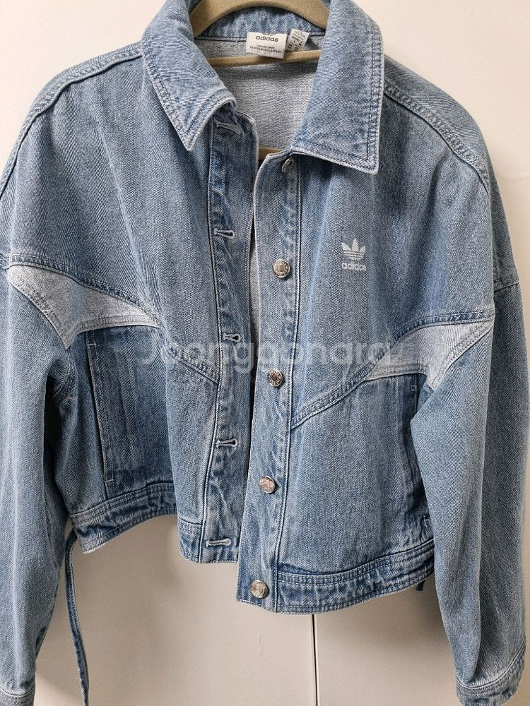 아디다스 오리지널 데님 크롭 자켓 XS--5