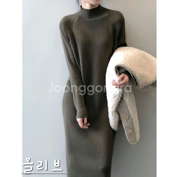 예쁜 니트 원피스 두가지 컬러 선택가능(새상품)--4