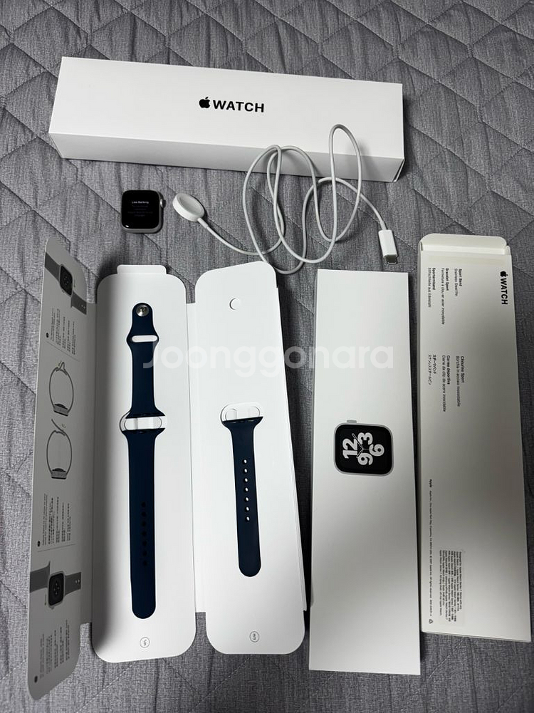 애플워치 SE 1세대 40mm 실버 (성능 100퍼)--0