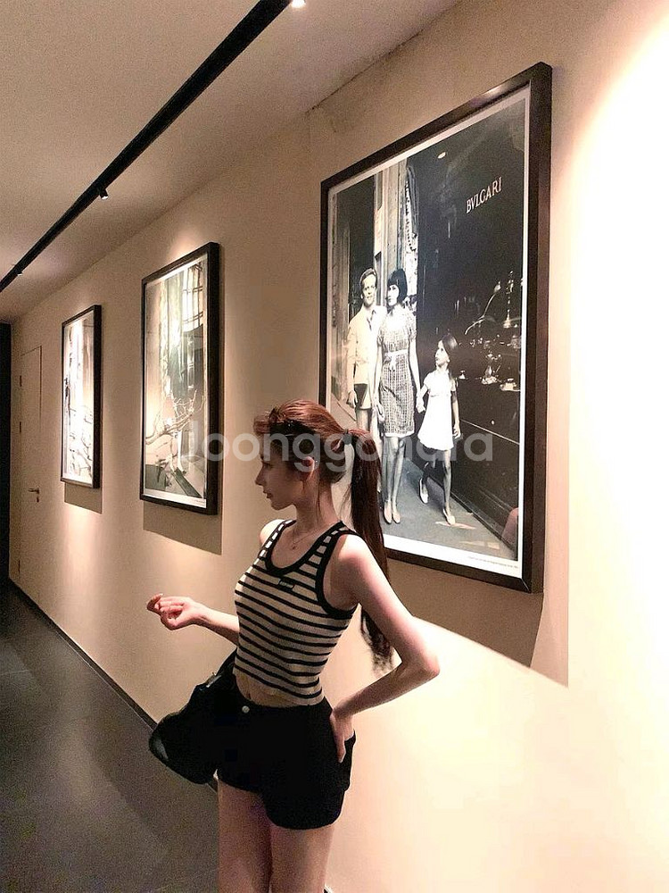 엠유 단가라 니트 긴팔티셔츠 수입의류--3