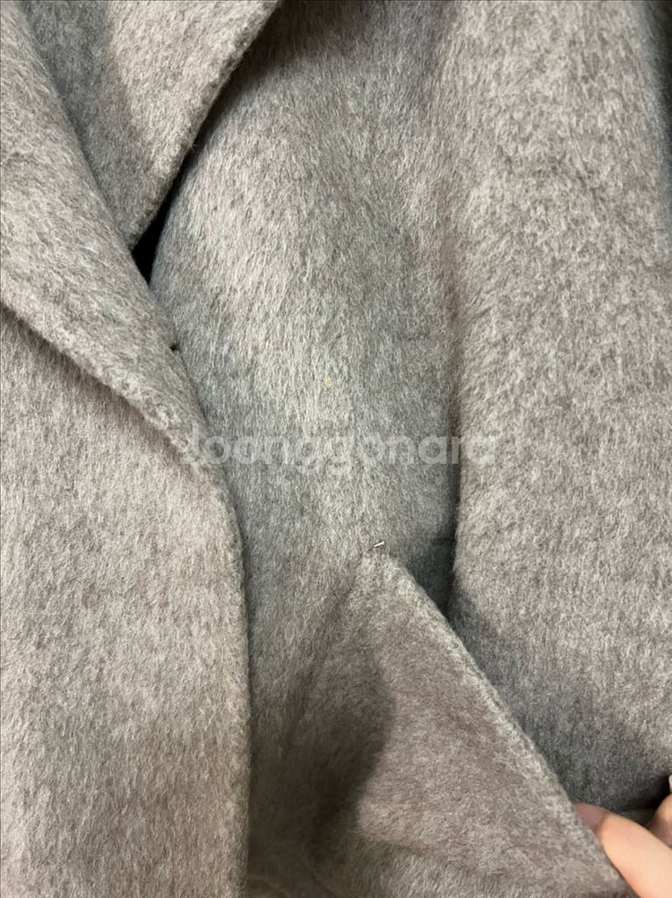 22년 제평 노이 a noi 알파카 울 후드 숏코트 더블버튼 하프코트 반코트 자켓--7