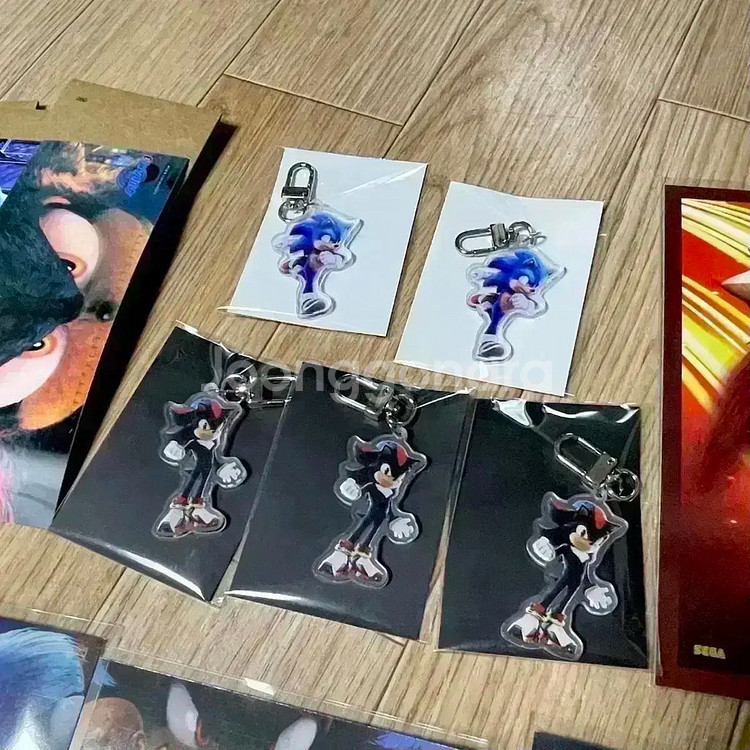 수퍼소닉2 아트카드 수퍼소닉3 TTT 아트카드 소닉 섀도우 키링 특전--2