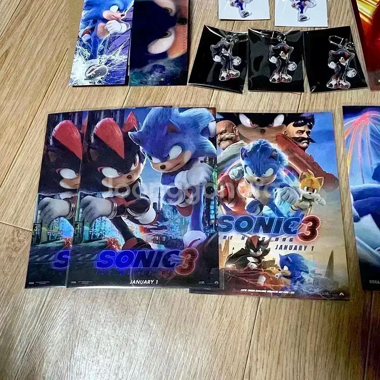 수퍼소닉2 아트카드 수퍼소닉3 TTT 아트카드 소닉 섀도우 키링 특전--3