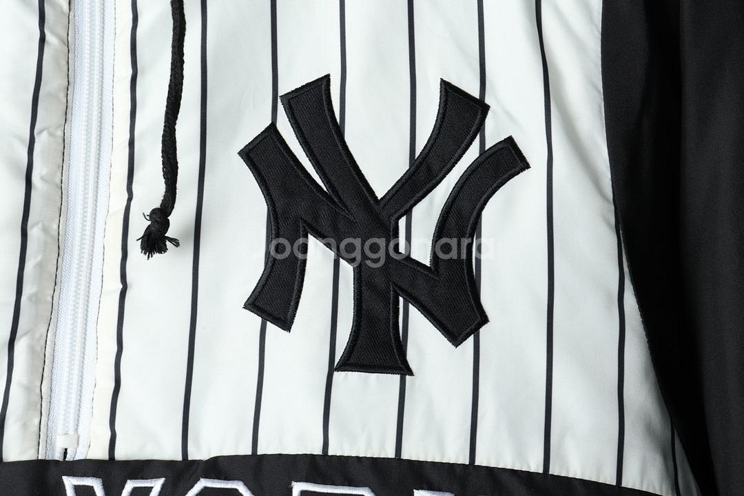 W(XL) 마제스틱 패딩 점퍼자켓 양키즈 아노락--4