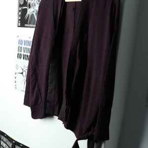 W(M-F) 랑방 니트 가디건 한섬 퍼플 울 한정판