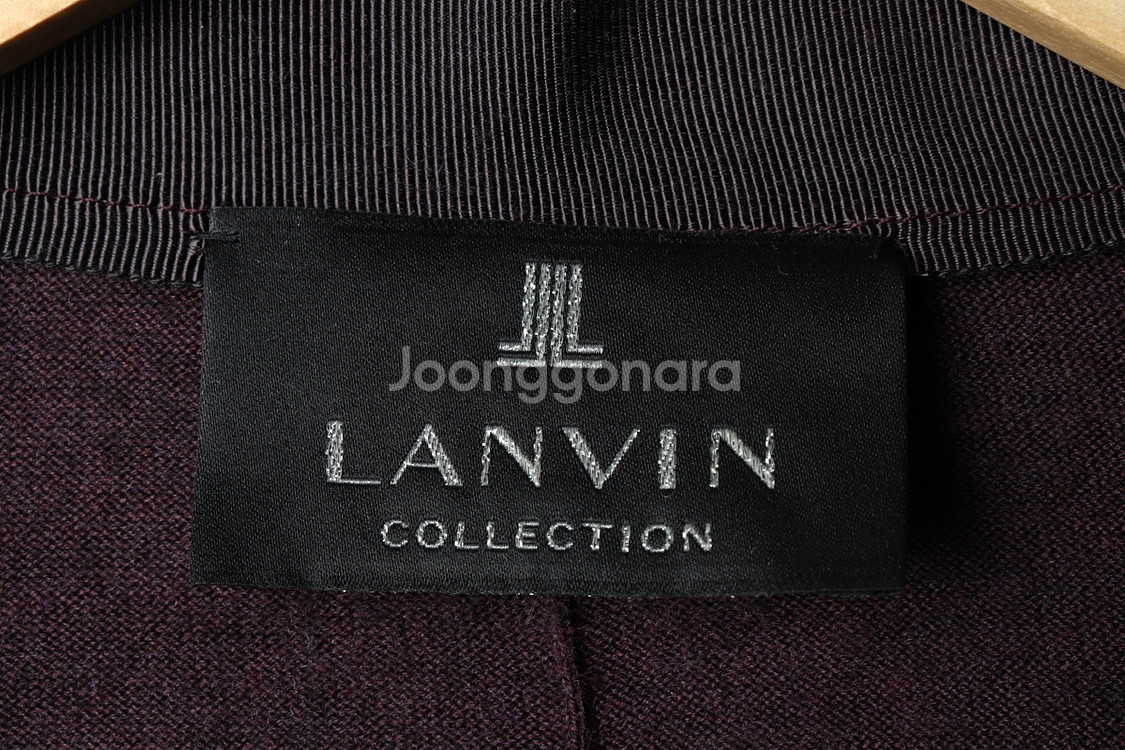 W(M-F) 랑방 니트 가디건 한섬 퍼플 울 한정판--4