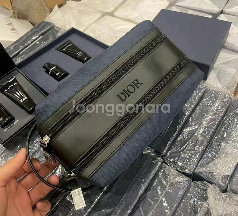 화장품 파우치 네이비 컬러(미사용)--0