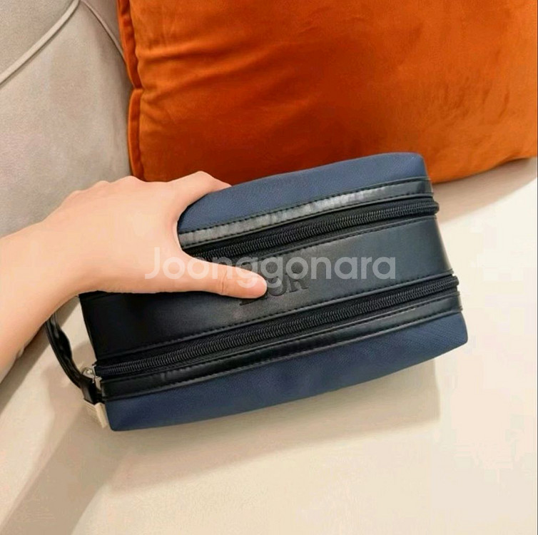 화장품 파우치 네이비 컬러(미사용)--1