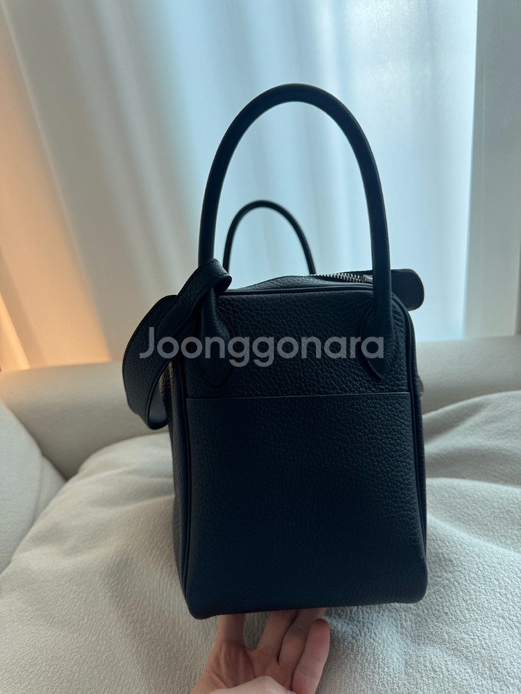 에르메스 린디 30 블랙 은장--2