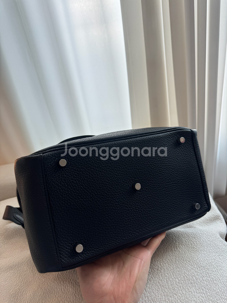 에르메스 린디 30 블랙 은장--1