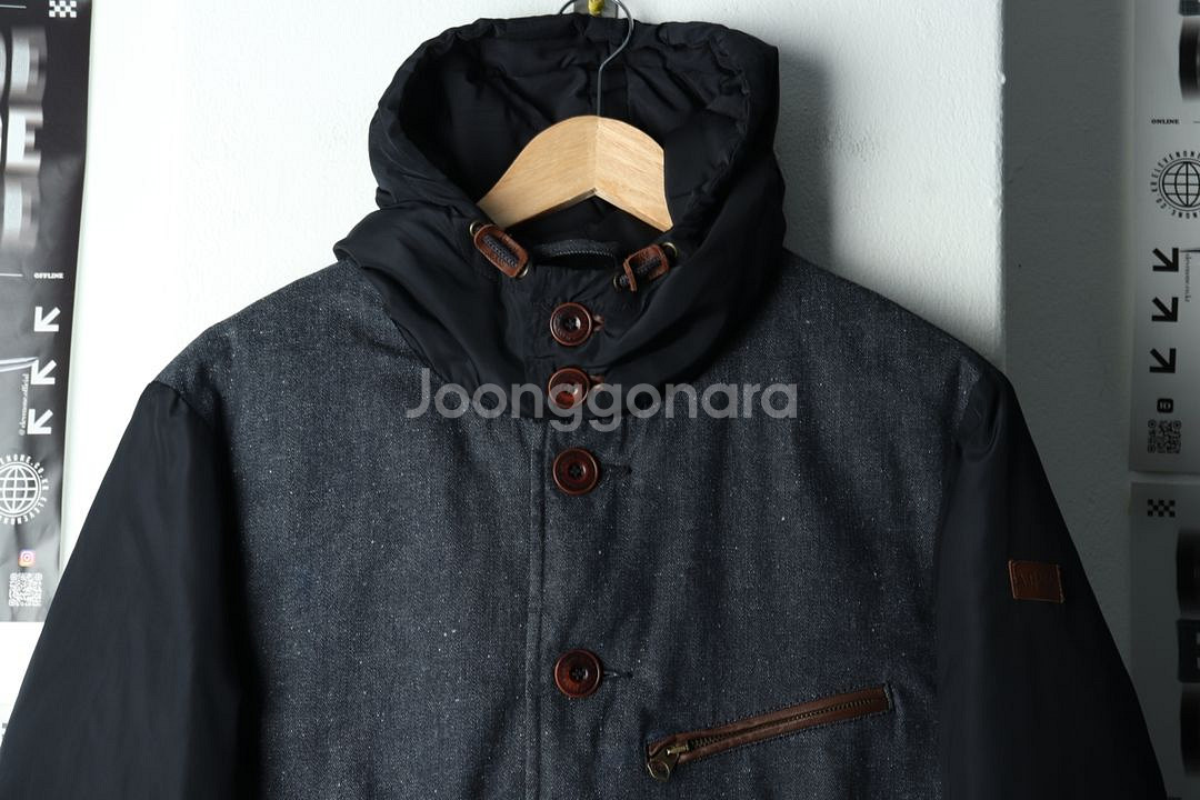 (L-XL) 아르마니 패딩 점퍼자켓 네이비 한정판--2