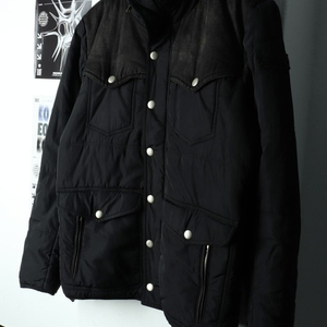 (M-L) 디젤 패딩 점퍼자켓 테크웨어 블랙 한정판