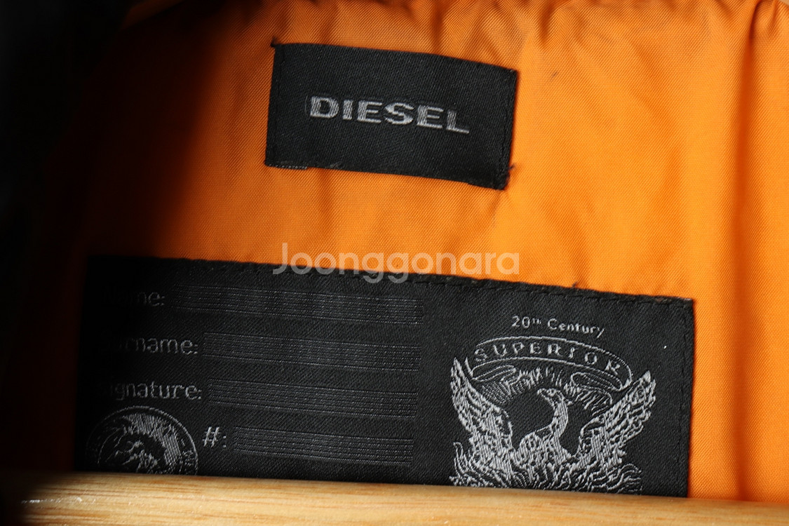 (M-L) 디젤 패딩 점퍼자켓 테크웨어 블랙 한정판--5