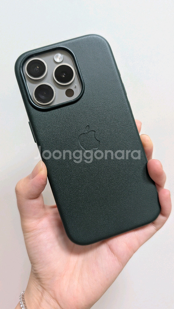 아이폰15프로 알리발 가죽케이스--1