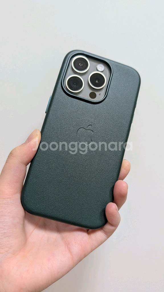 아이폰15프로 알리발 가죽케이스--2