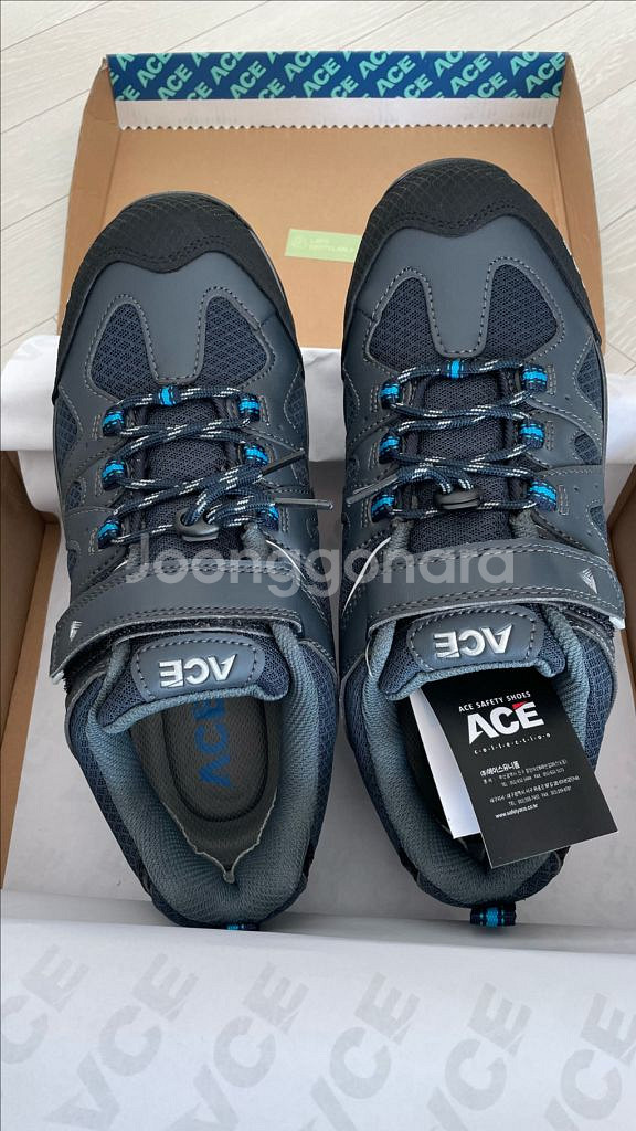 ACE 안전화 새상품 275mm 네이 색상--0