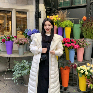 페이지유 구스 롱패딩