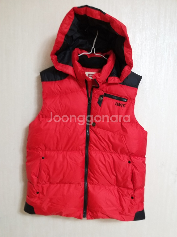 여성 리바이스 오리털 패딩조끼 (박시85-95)--0