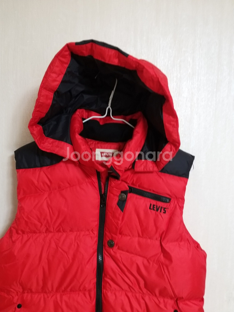 여성 리바이스 오리털 패딩조끼 (박시85-95)--1