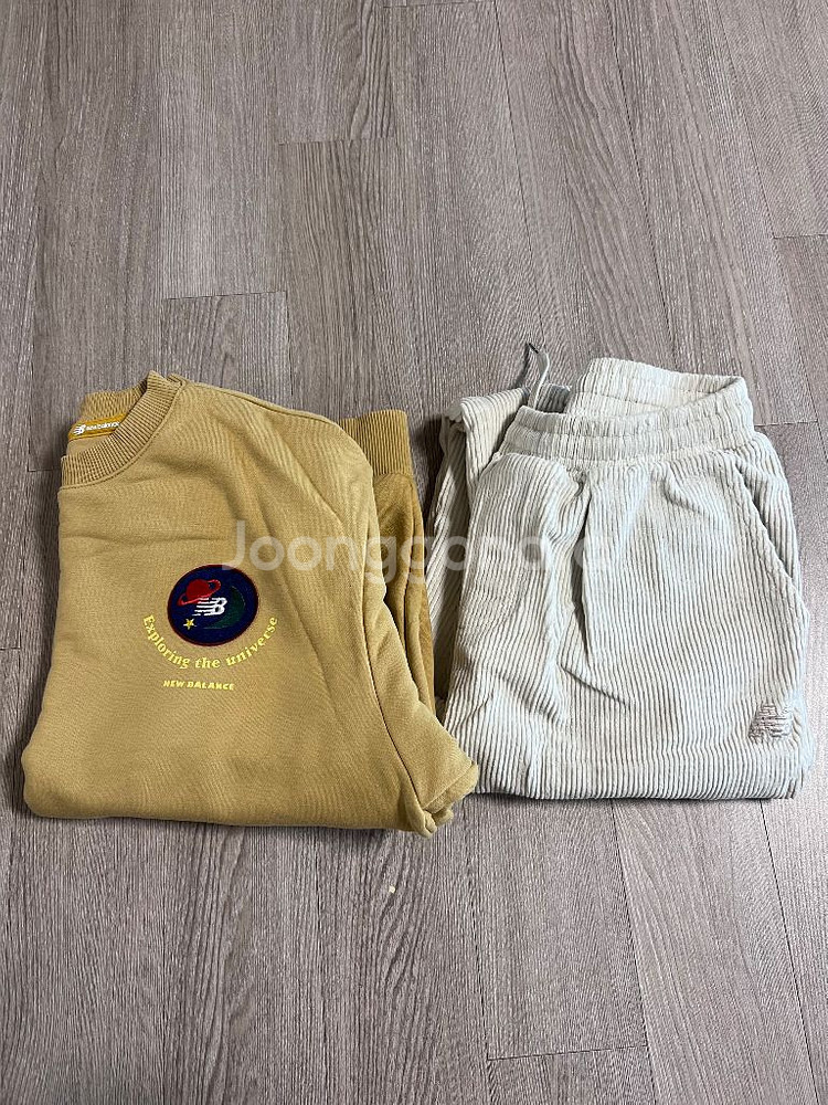 뉴발란스키즈 기모 맨투맨 코듀로이 팬츠 150--0