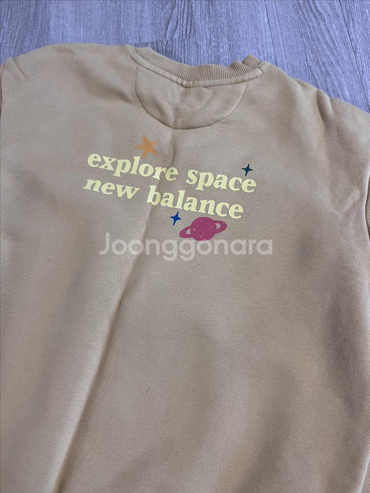 뉴발란스키즈 기모 맨투맨 코듀로이 팬츠 150--2